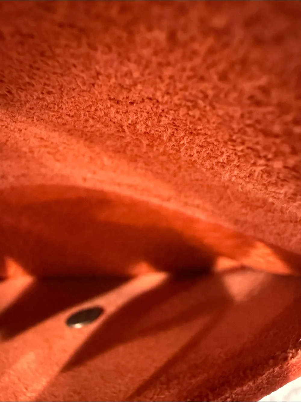 Portland Leather Orange Pebbled Leather Mini Backpack